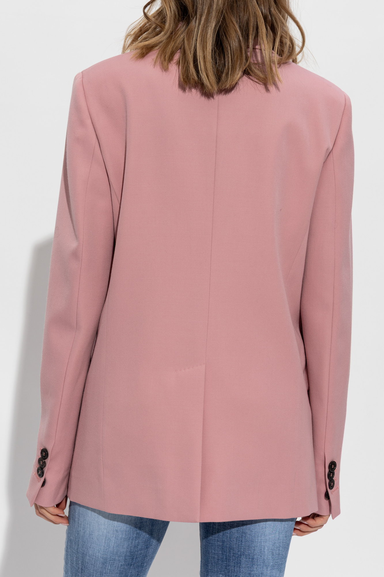 【送料&関税込】Dsquared2 Pink Double-breasted Jacket DSQUARED2 Blazer Jacket Pink Double Breasted Women Coat IT38